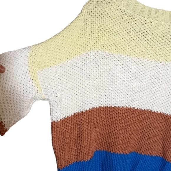 Umgee color block knit oversized sweater - Picture 5 of 11